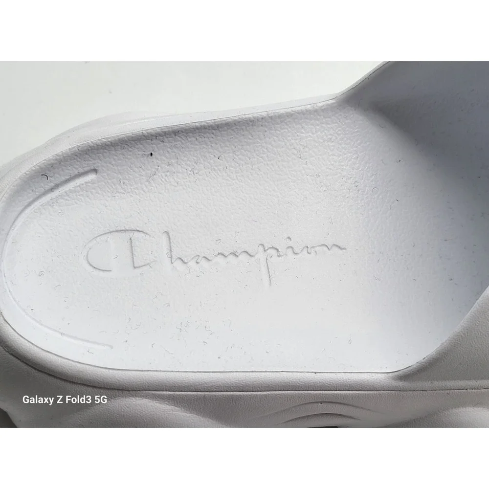 Champion‎ Kids Meloso Squish Slides White Size 6